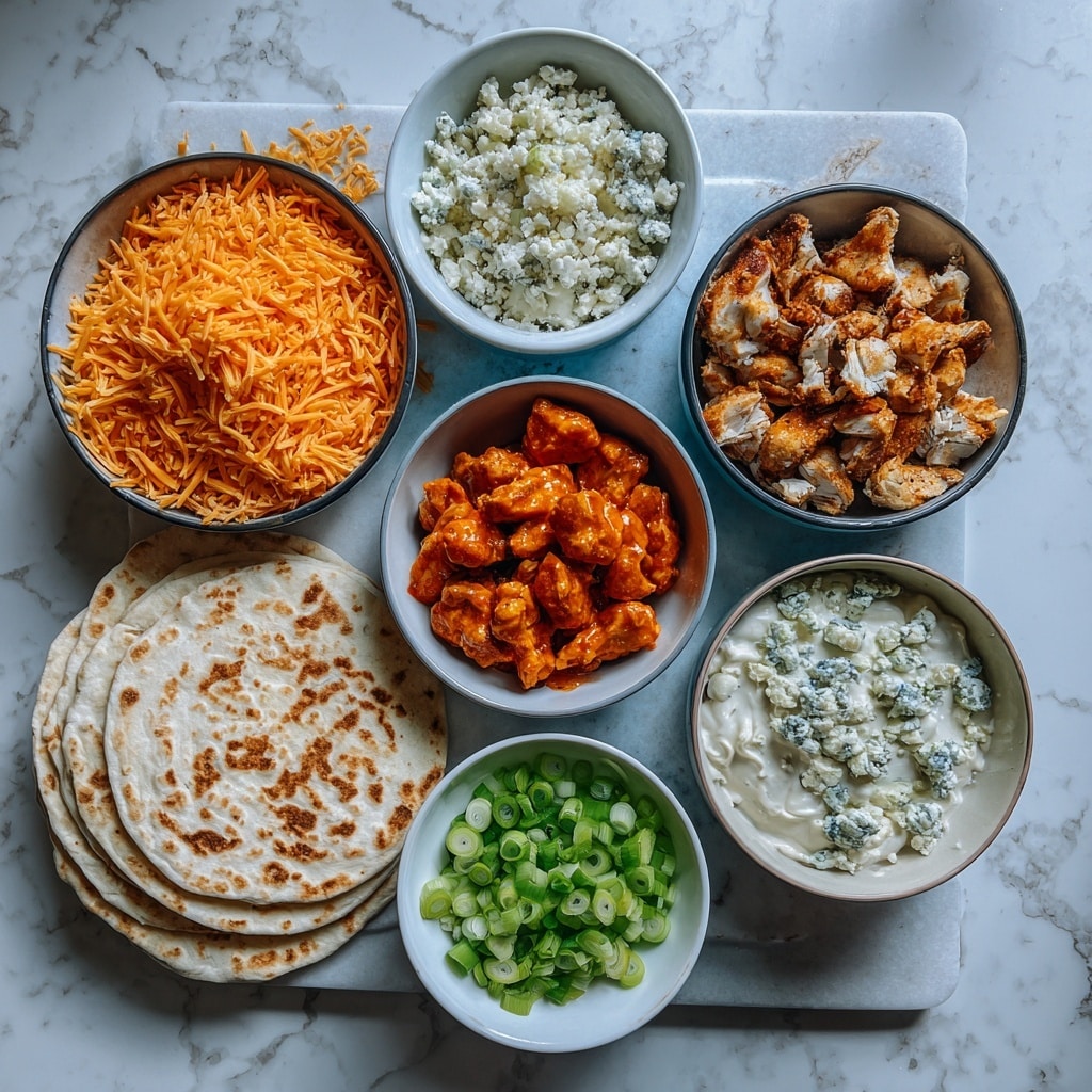 The image shows three long, rectangular flatbreads on a white marbled surface, each topped with a melted light orange cheese layer, chunks of light brown chicken pieces, dollops of white sauce with green herbs, and scattered bright green chopped scallions. The flatbreads have slightly browned, crisp edges and a soft, pale crust in the middle. In the background, a woman's hand is reaching towards one of the flatbreads. Photo taken with an iphone --ar 4:5 --v 7
