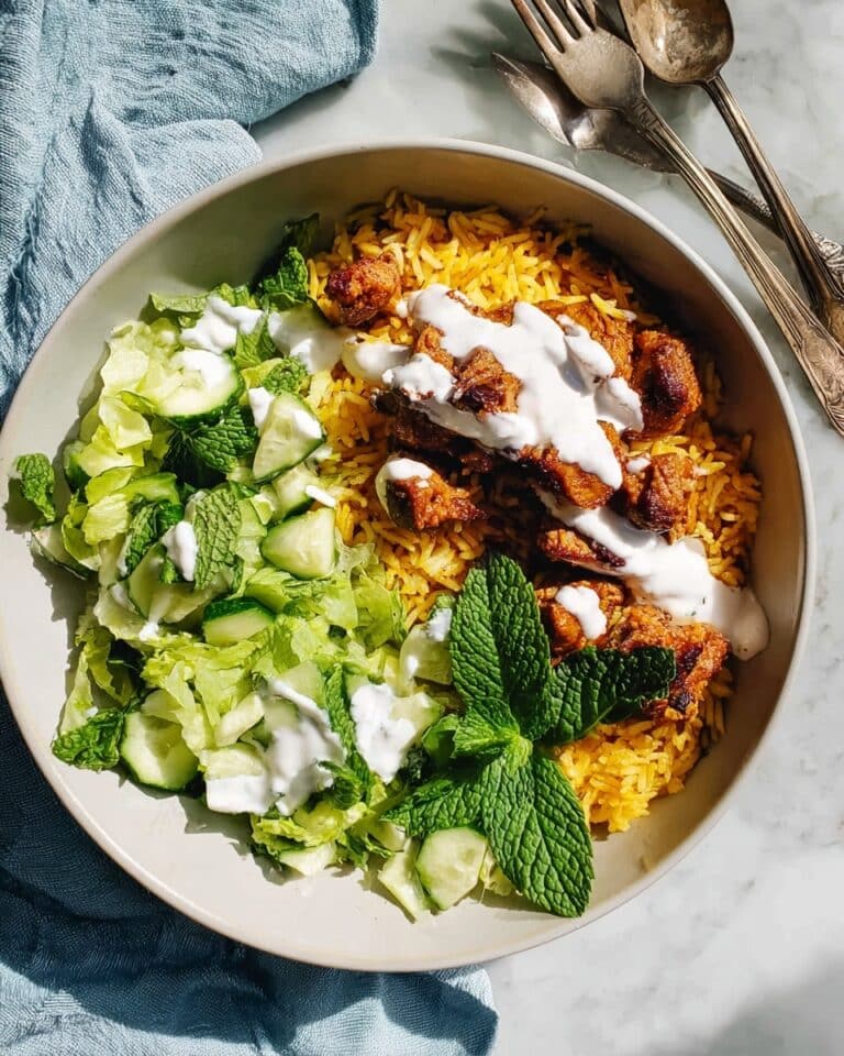 One-Pot Shawarma Rice with White Sauce Recipe