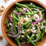 Green Bean Salad with Walnuts, Feta, and Lemon-Mint Vinaigrette Recipe