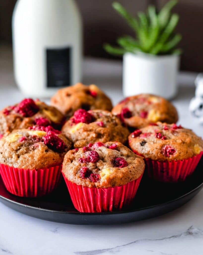 Banana Raspberry Muffins Recipe