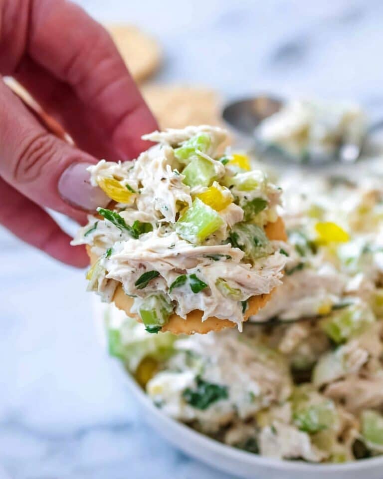 Zesty Pepperoncini Chicken Salad Recipe
