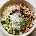 Healthy Greek Ground Chicken Bowls Recipe