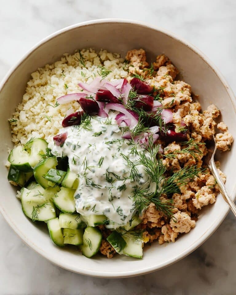 Healthy Greek Ground Chicken Bowls Recipe