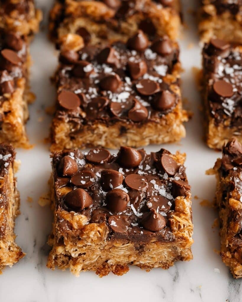 Healthy Chocolate Chip Oatmeal Bars Recipe