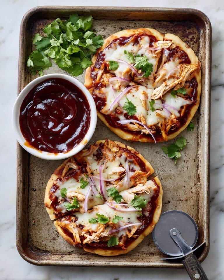 BBQ Chicken Pita Pizzas Recipe