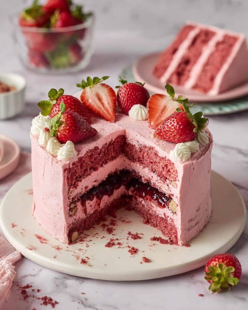 Small-batch Vegan Strawberry Cake Recipe