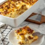 Breakfast Bake with Biscuits, Hash Browns, and Sausage Recipe