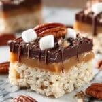 Caramel Turtle Rice Krispie Treats Recipe
