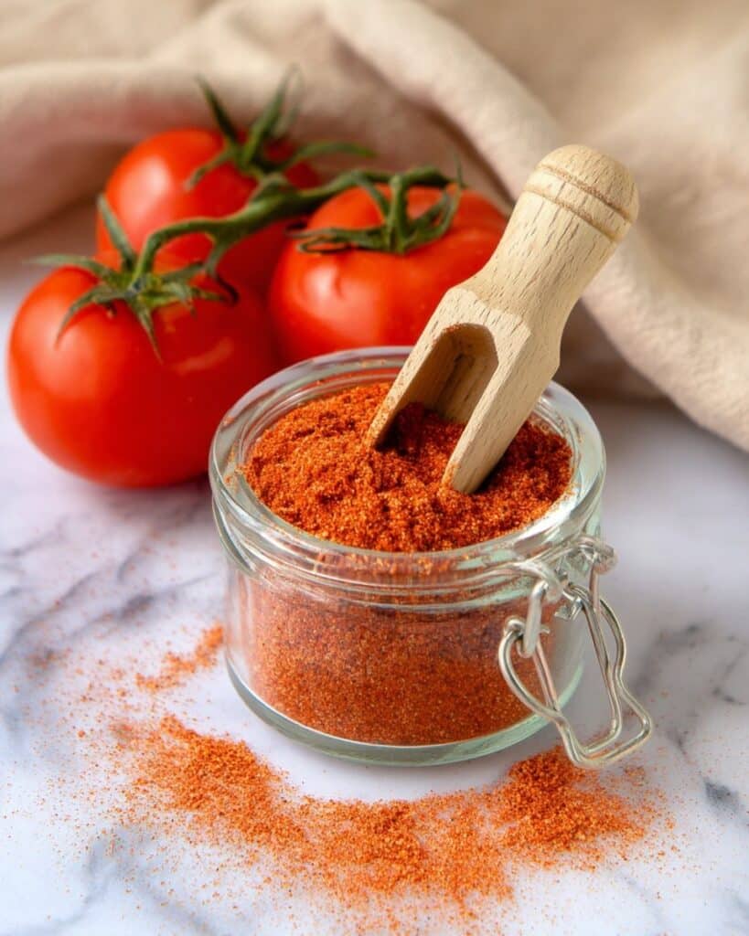 Homemade Tomato Powder from Dehydrated or Oven-Dried Tomatoes Recipe