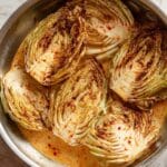Dan Dan Charred Cabbage with Crispy Tofu and Sesame Sauce Recipe