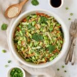 Edamame Salad with Fresh Vegetables and Ginger Dressing Recipe