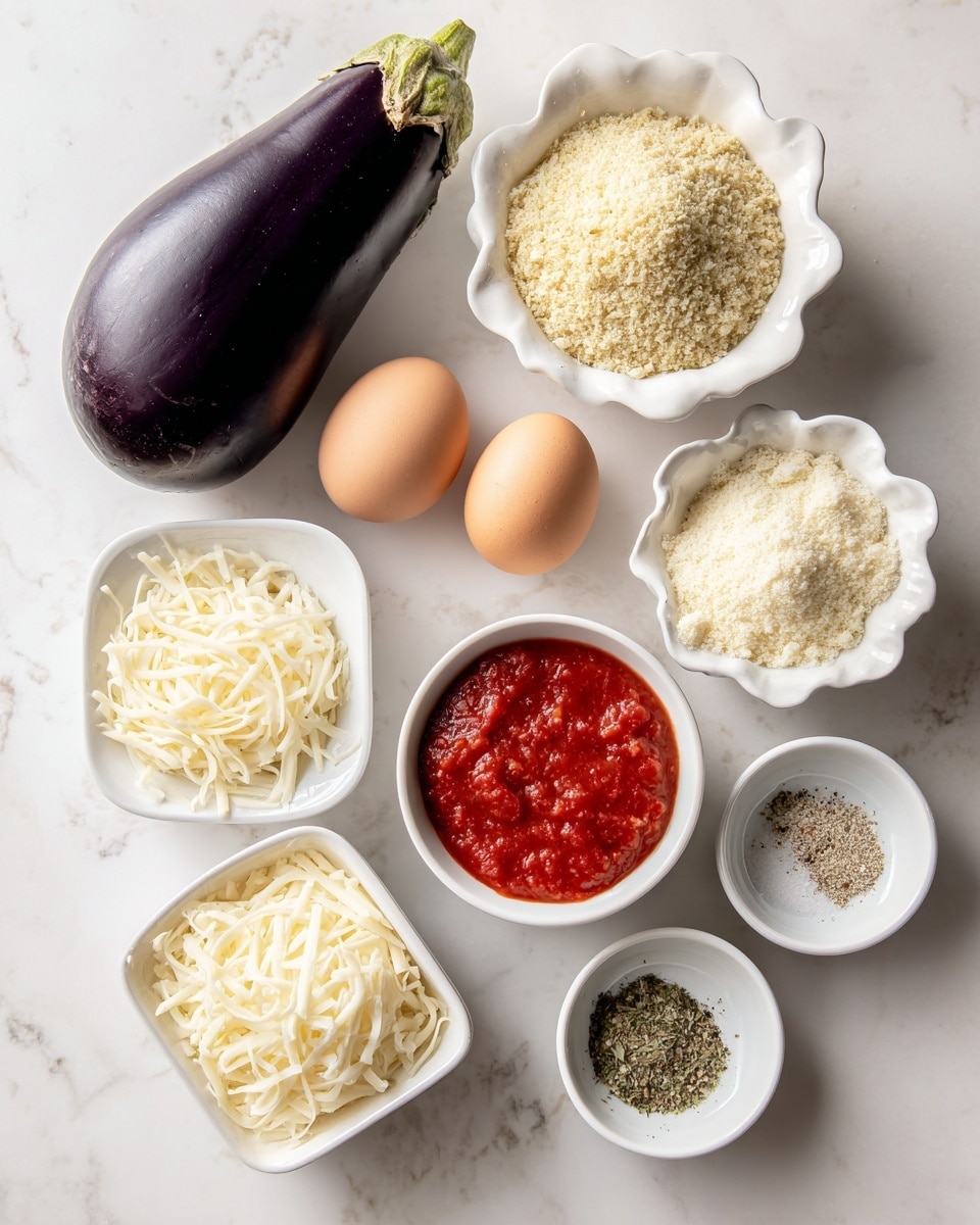 The image shows four mini pizzas inside a black air fryer basket. Each pizza has three layers: a golden brown crust base that looks crispy, a bright red tomato sauce layer in the middle, and a thick topping of melted white cheese on top with some browned spots. The pizzas are round and evenly spaced in the basket, showing small oil droplets on the surface of the basket. The background is a white marbled texture. Photo taken with an iphone --ar 4:5 --v 7