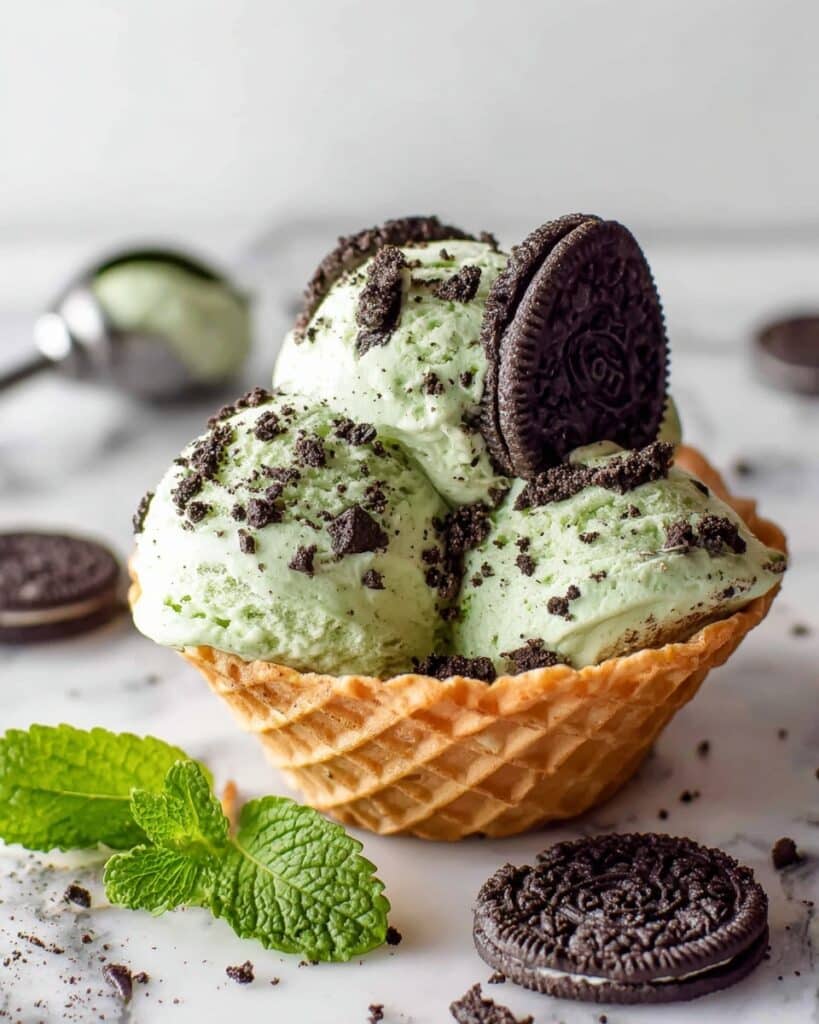 Mint Cookies & Cream Ice Cream Recipe