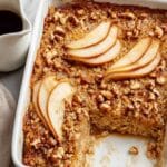 Vanilla Brown Butter Pear Baked Oatmeal Recipe