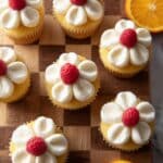 Raspberry Orange Cupcakes with Orange Ganache Recipe