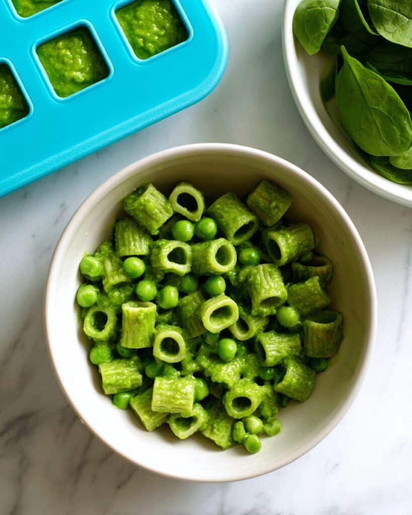 Cheesy Spinach Pasta Sauce for Toddlers Recipe