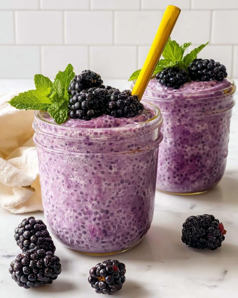 Blackberry Ginger Chia Pudding Recipe