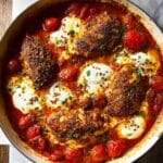 Garlic Tomato Chicken with Mozzarella Recipe