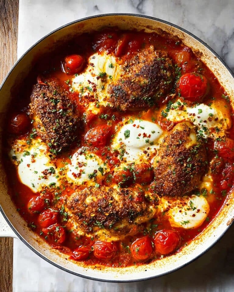 Garlic Tomato Chicken with Mozzarella Recipe