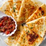 5 Minute Easy and Simple Cheese Quesadilla Recipe