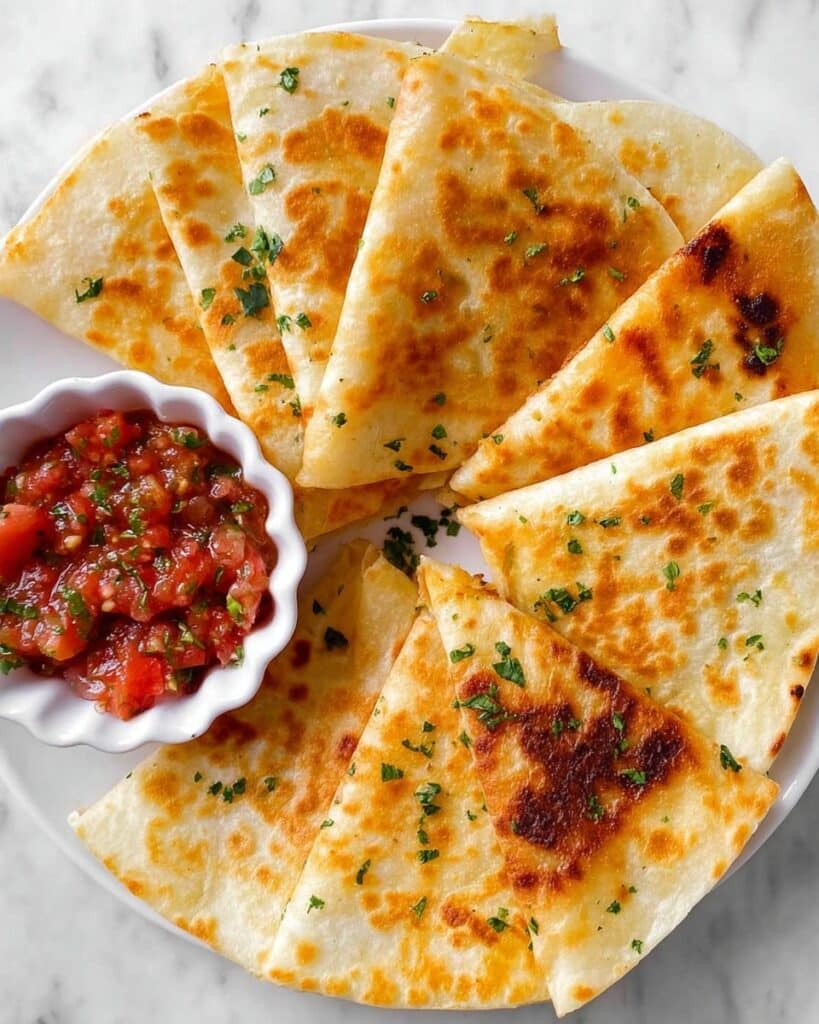 5 Minute Easy and Simple Cheese Quesadilla Recipe