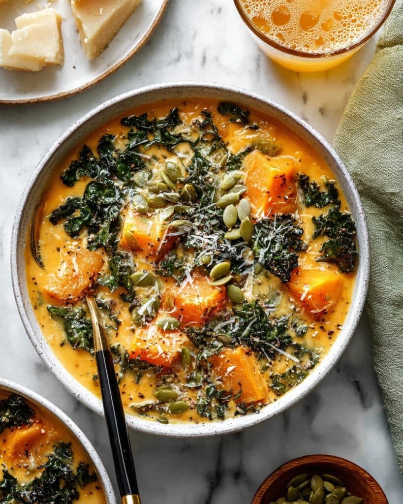 Butternut Squash, Kale, and White Bean Soup Recipe