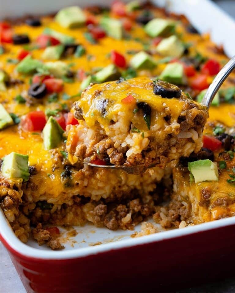 Taco Cauliflower Rice Casserole Recipe