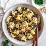 Cauliflower and Lentil Salad with Lemon-Tahini Dressing Recipe