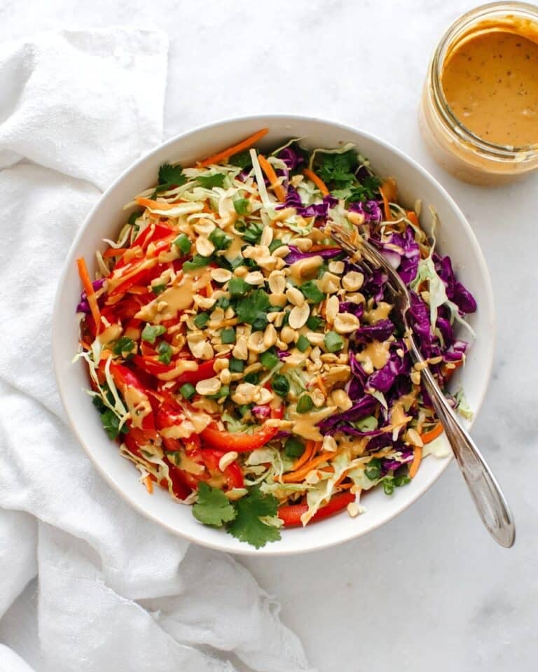 Thai Peanut Slaw (Paleo, Vegan) Recipe
