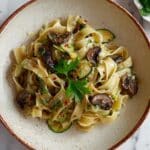 Zucchini Mushroom Pasta Recipe