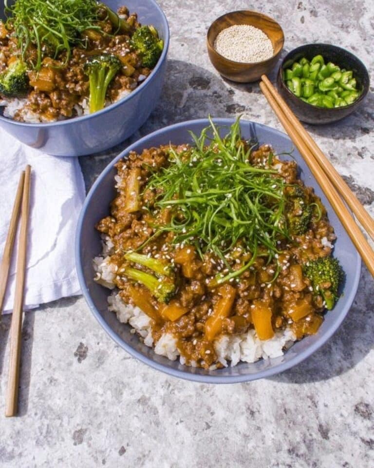 Healthy Ground Turkey Teriyaki Rice Bowl Recipe