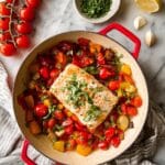 Baked Salmon with Cherry Tomatoes and Bell Peppers Recipe