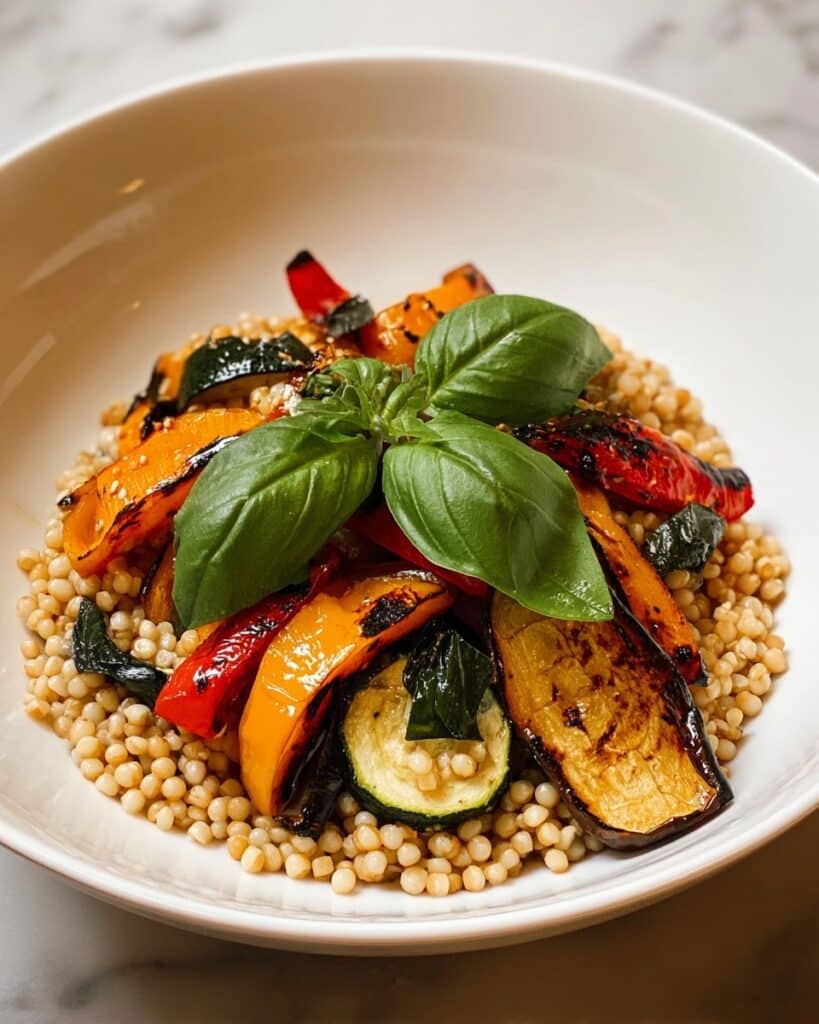 Easy Summer Farro Salad with Roasted Vegetables Recipe