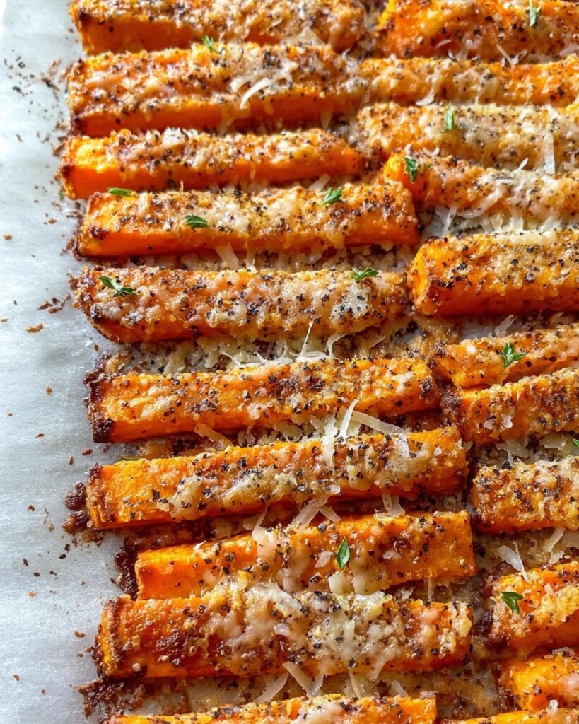 Crispy Parmesan Roasted Carrots Recipe