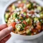 Creamy Avocado Feta Dip with Tomato and Herbs Recipe