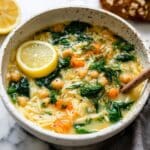Lemon Chickpea Orzo Soup Recipe