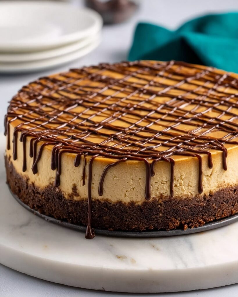 Brownie Bottom Peanut Butter Cheesecake Recipe