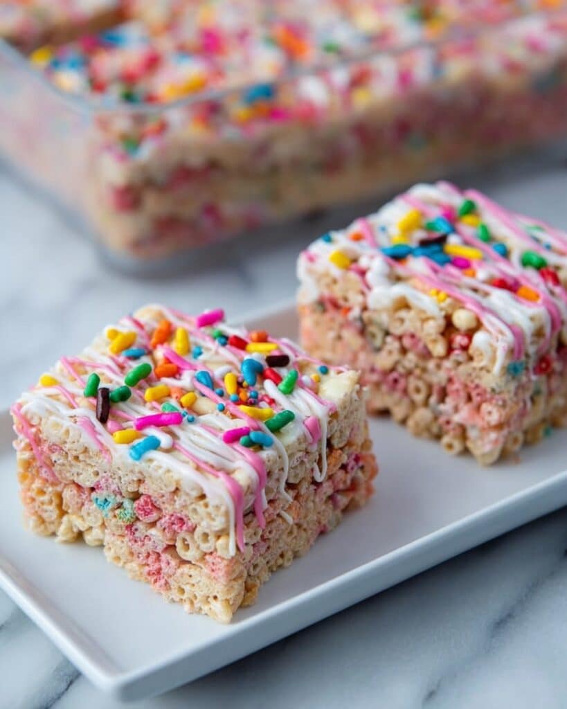 Circus Animal Cookie Rice Krispie Treats Recipe