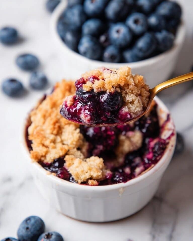 4-Ingredient Single-Serve Blueberry Cobbler (Vegan, Gluten-Free) Recipe