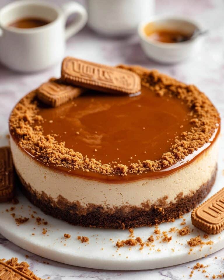 No Bake Biscoff Cheesecake Recipe