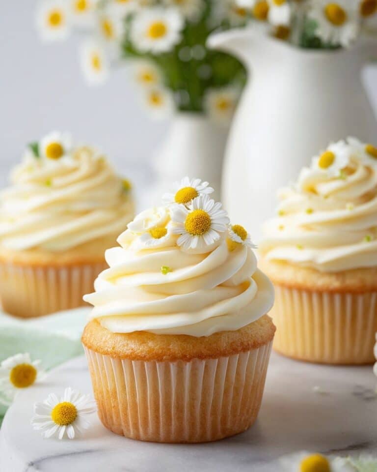 Chamomile Cupcakes with Honey Buttercream Frosting Recipe