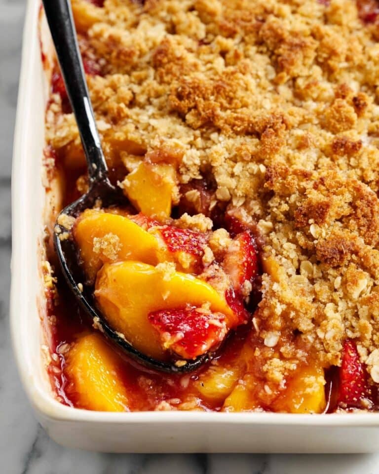 Strawberry Peach Crisp Recipe