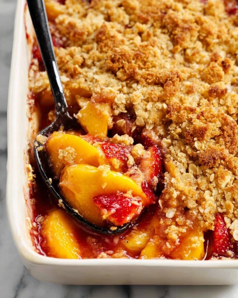 Strawberry Peach Crisp Recipe