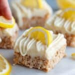 No Bake Lemon Cheesecake Rice Krispie Treats Recipe