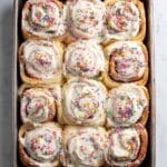 Funfetti Cinnamon Rolls with Cream Cheese Frosting Recipe