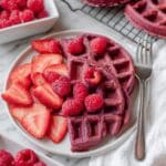 Vegan Beet Waffles Recipe