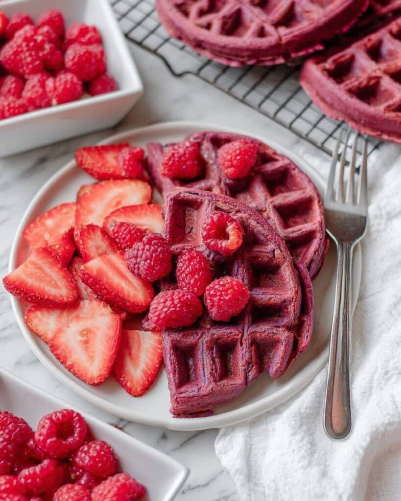Vegan Beet Waffles Recipe