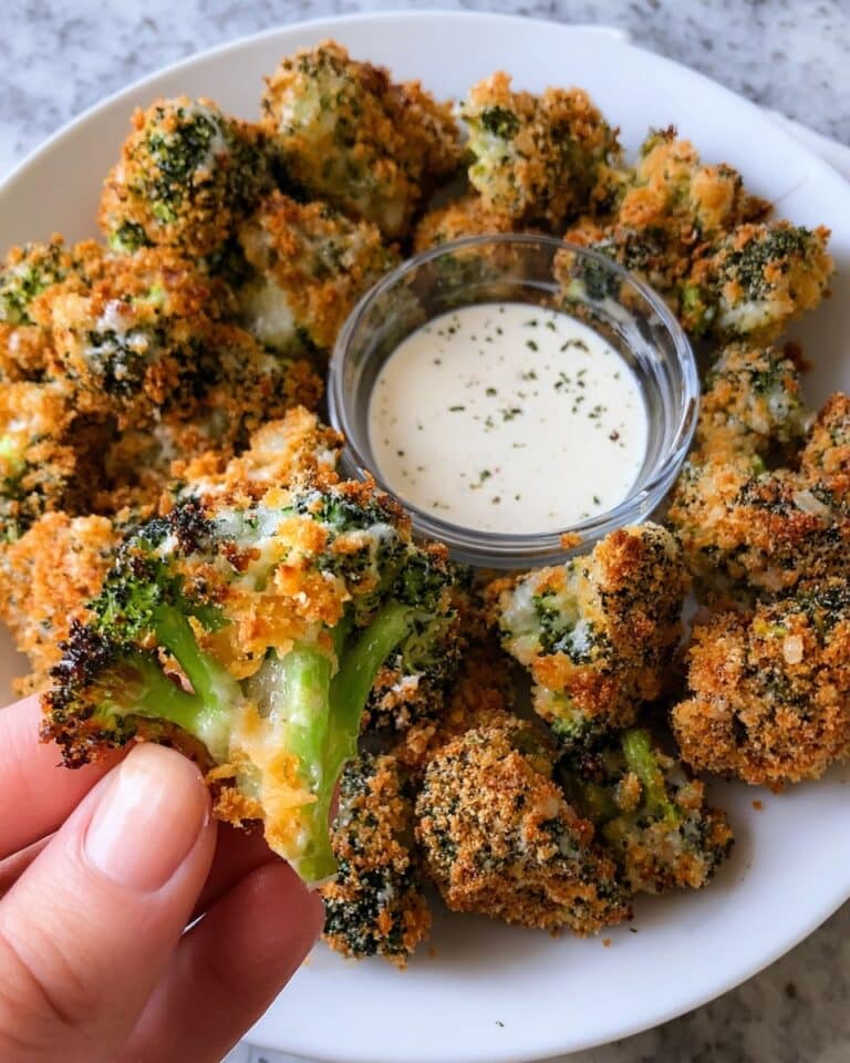 Crispy Cheese Baked Broccoli Recipe
