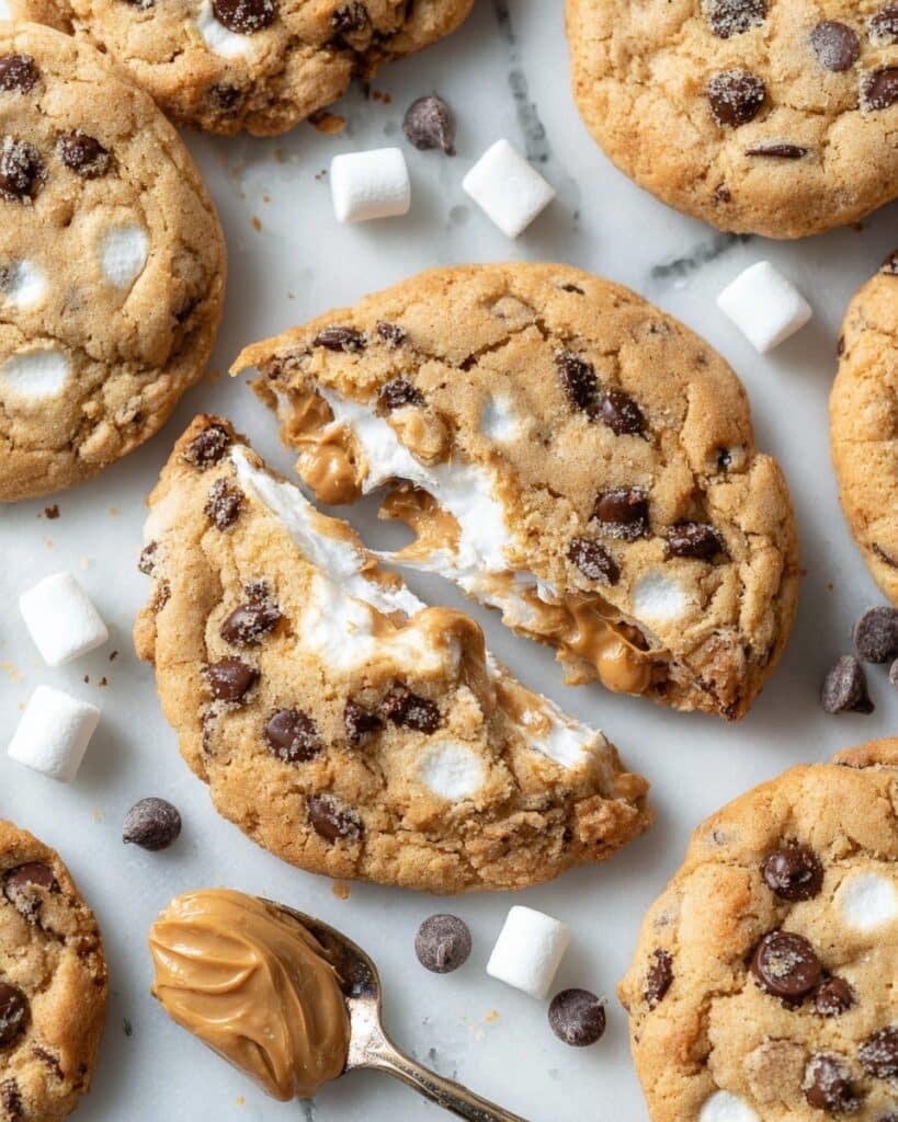 Peanut Butter Marshmallow Cookies Recipe