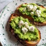 Pea Pesto and Goats’ Cheese Bruschetta Recipe